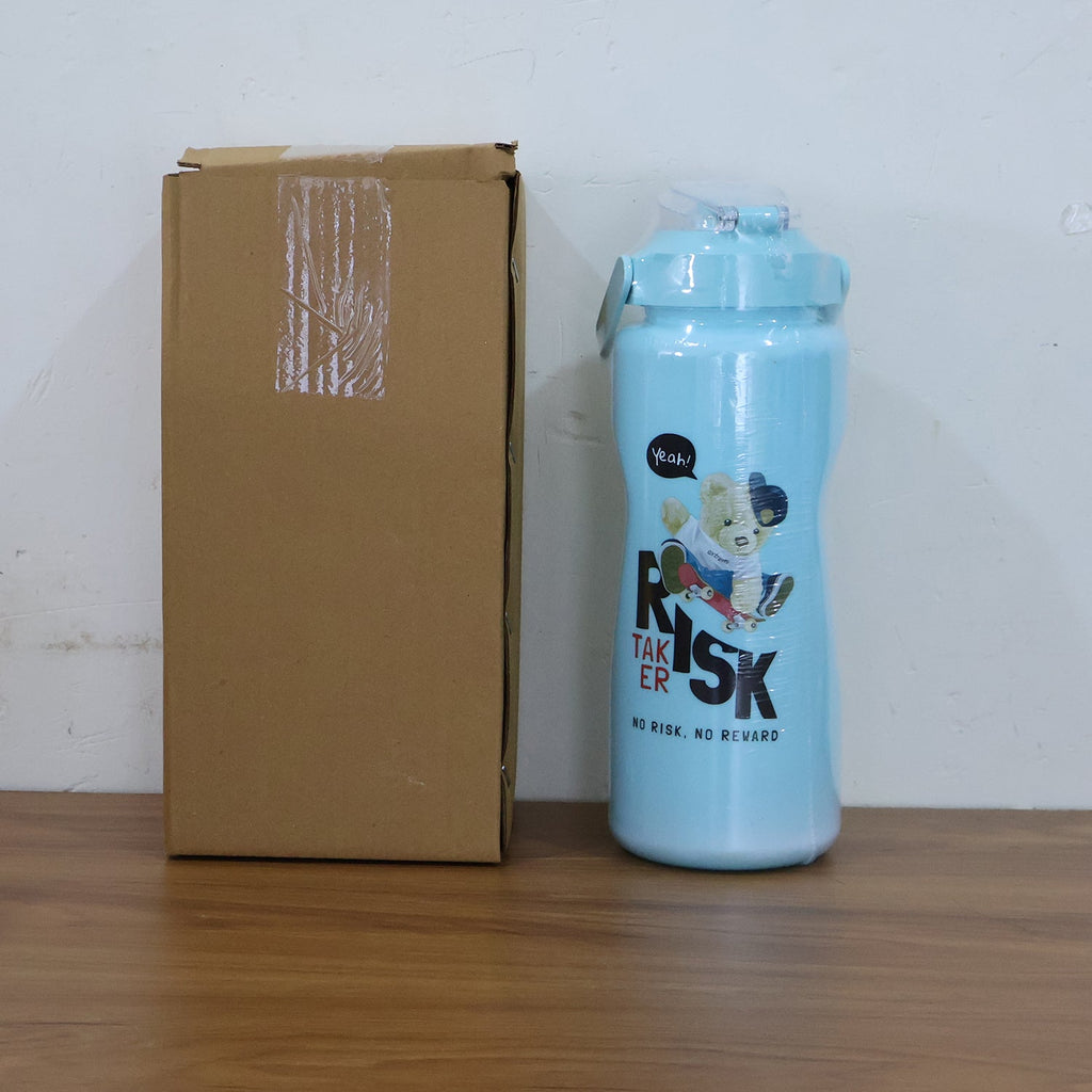 ALVENZA Risk Taker Printed Water Bottle Set – Leakproof & Durable 3-Pc Combo