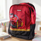 19-inch Kids School Bag Spacious & Stylish with Car Design - Back View