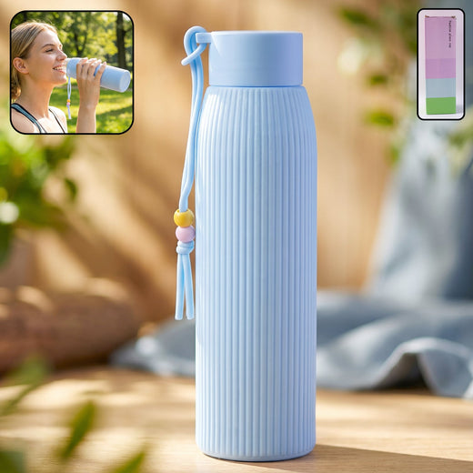 Glass Water Bottle – Stylish & Leakproof for Daily Use