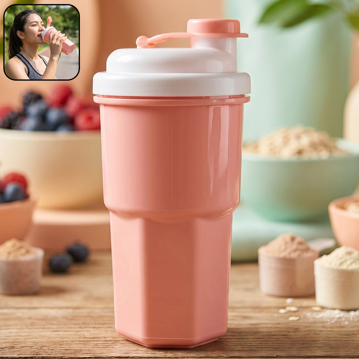 Protein Tumbler Leakproof Shake Bottle for Gym & Travel