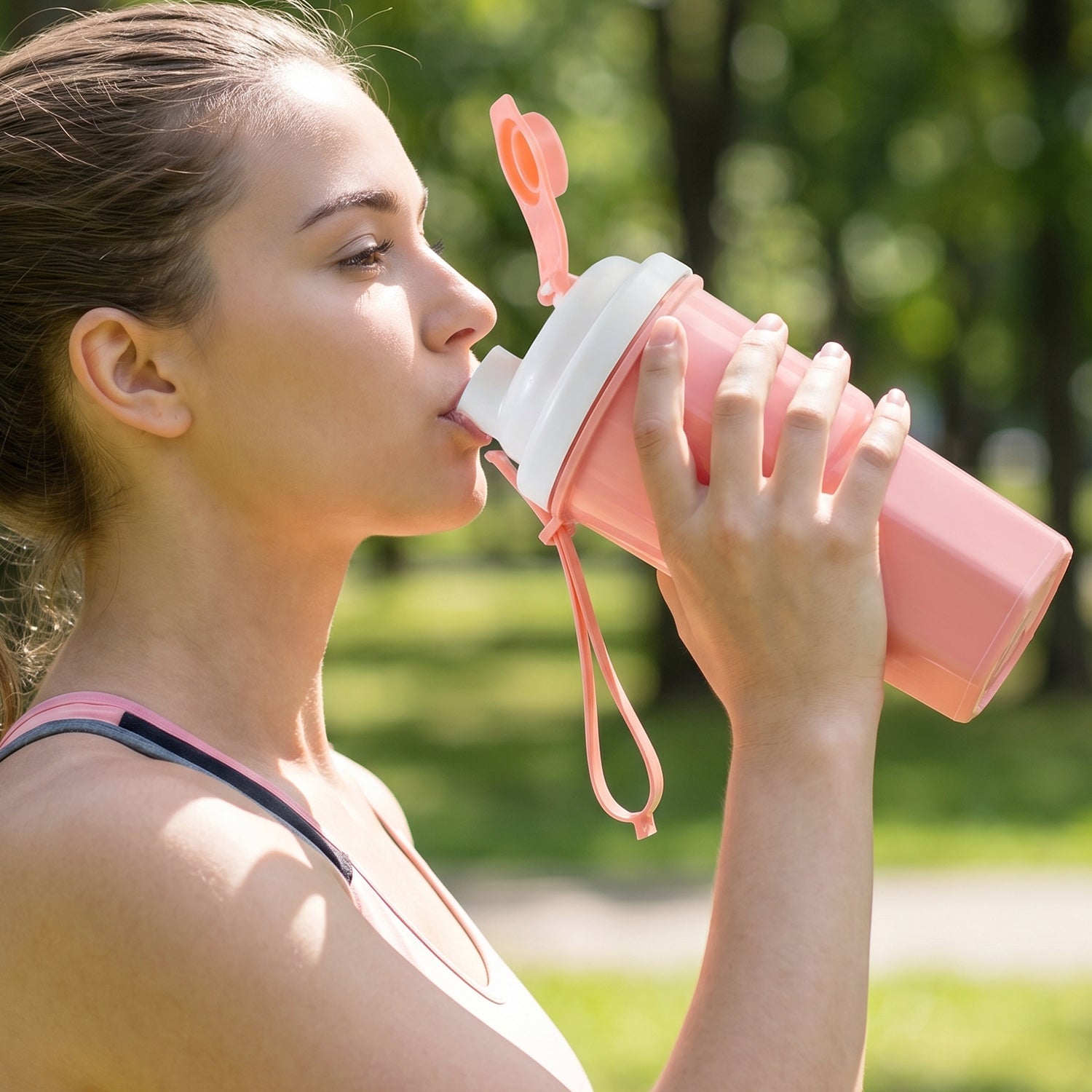 Protein Tumbler Leakproof Shake Bottle for Gym & Travel - Detail View 5
