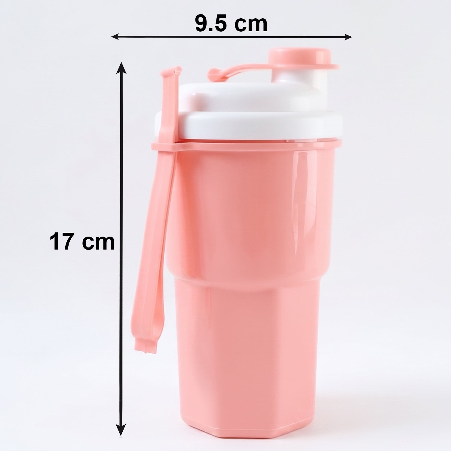 Protein Tumbler Leakproof Shake Bottle for Gym & Travel - Detail View 6
