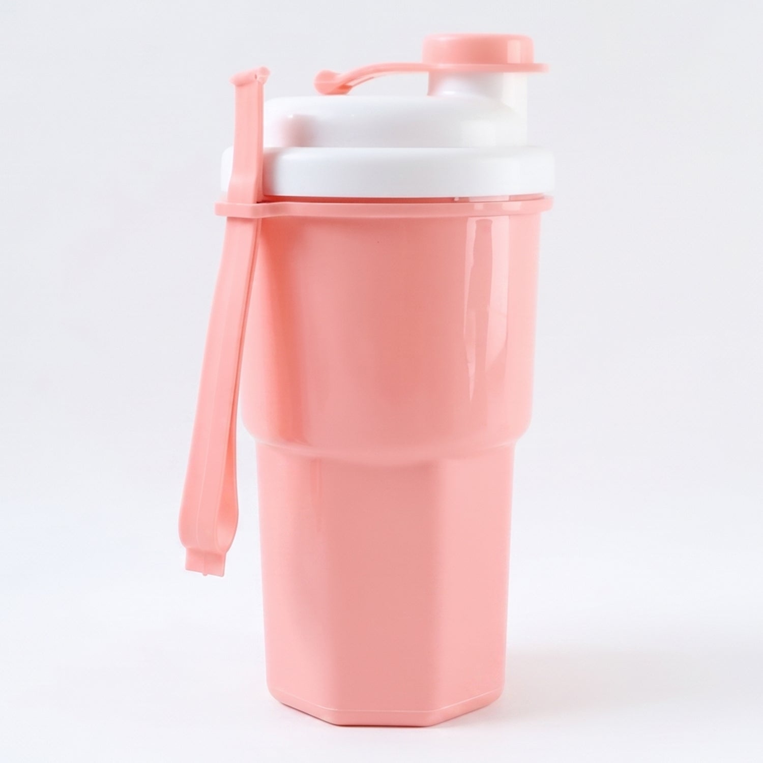 Protein Tumbler Leakproof Shake Bottle for Gym & Travel - Back View