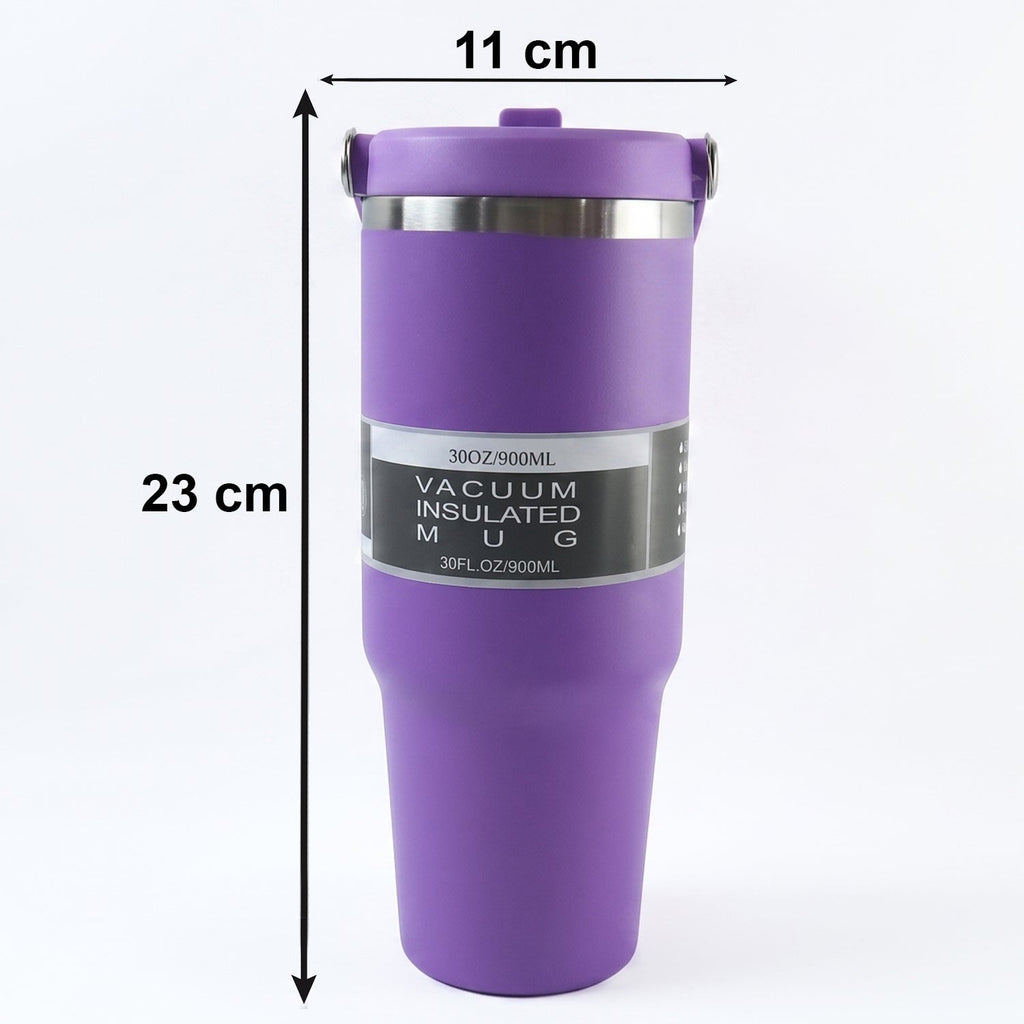 ALVENZA Vacuum Insulated Travel Mug – 890ML Stainless Steel Hot & Cold