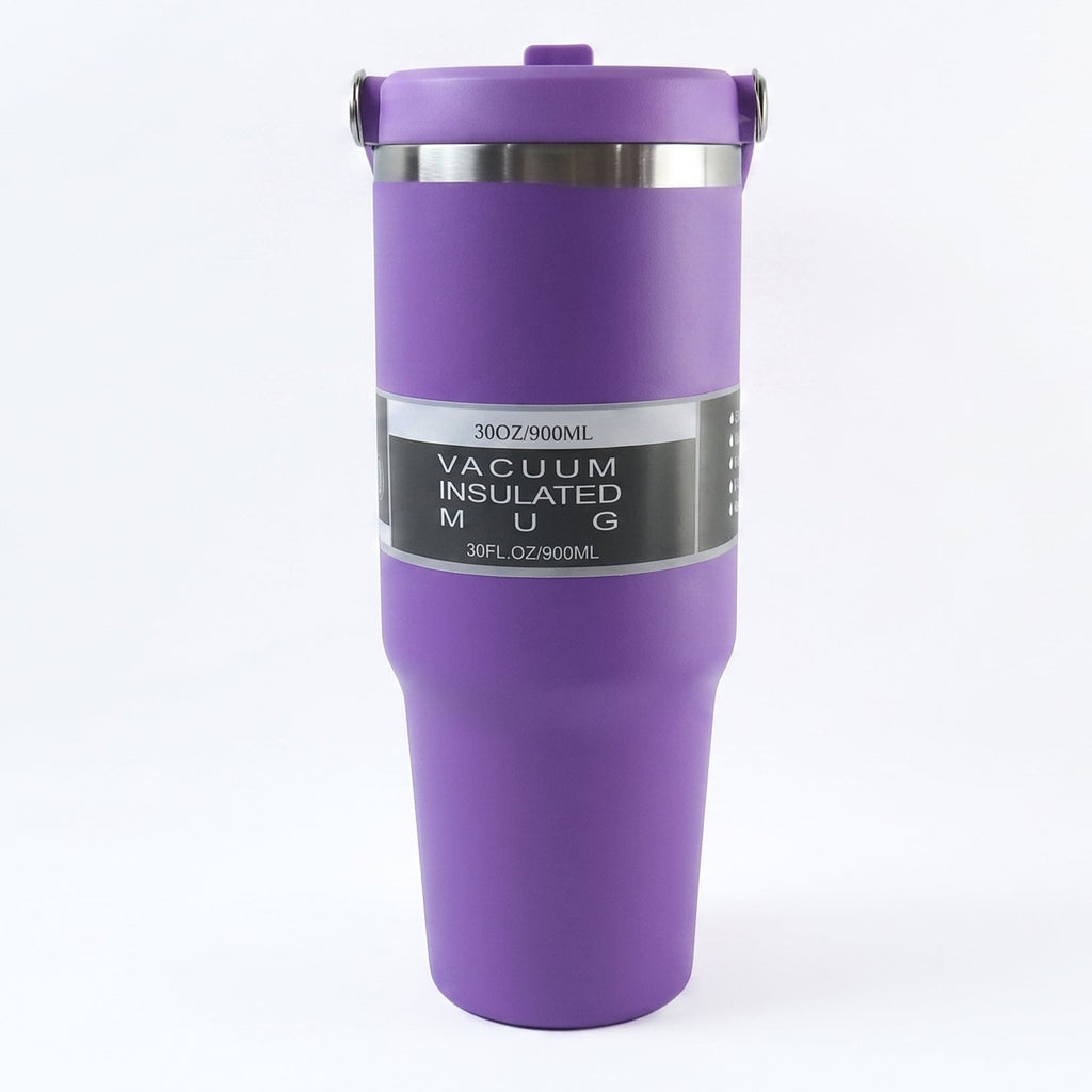 ALVENZA Vacuum Insulated Travel Mug – 890ML Stainless Steel Hot & Cold