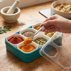 Spice Storage Box 6 Compartments for Easy Kitchen Organization - Detail View 8