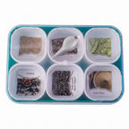 Spice Storage Box 6 Compartments for Easy Kitchen Organization - Detail View 5