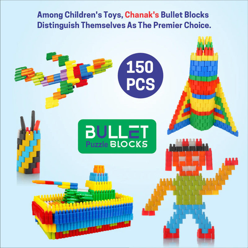 ALVENZA Bullet Puzzle Building Blocks – Creative Kids Construction Toy