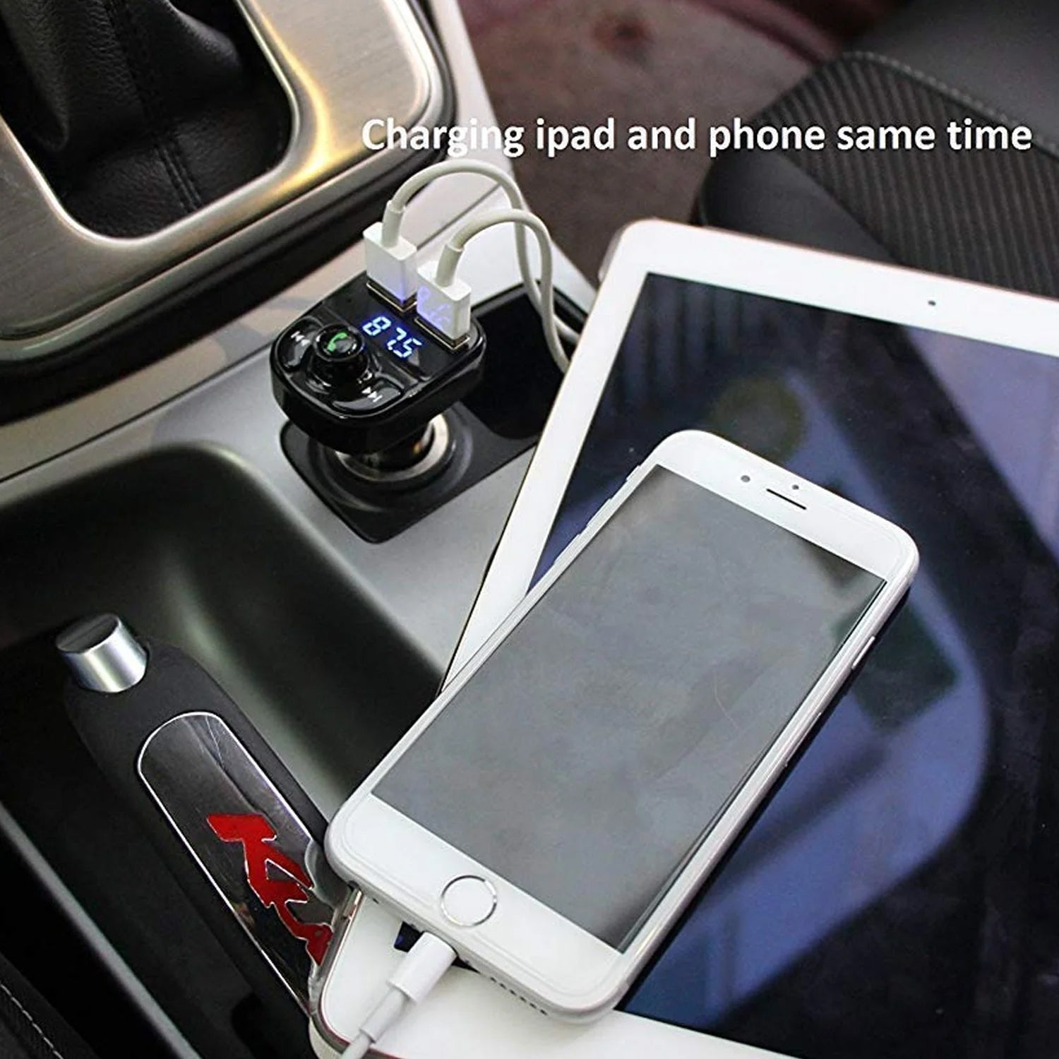 ALVENZA Wireless Car Charger – Dual USB Fast Charging & Handsfree Use