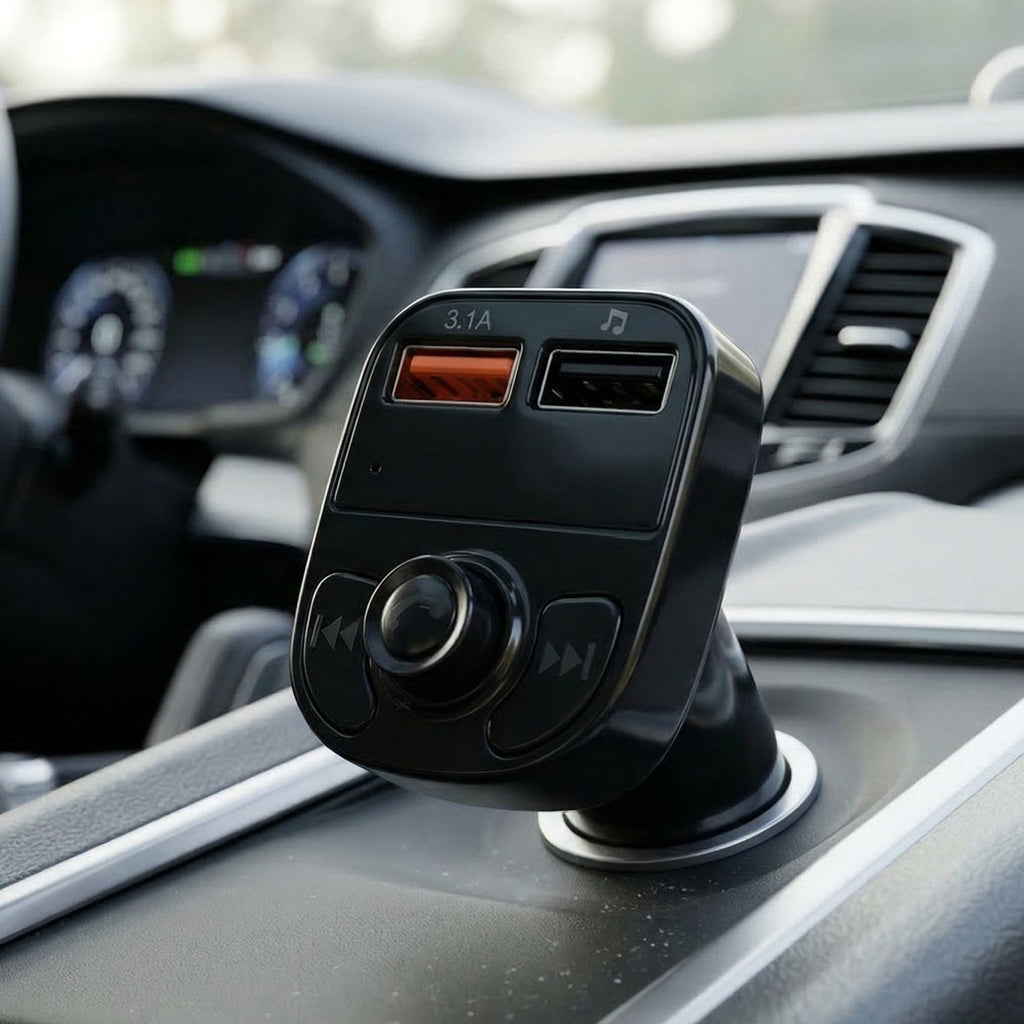 ALVENZA Wireless Car Charger – Dual USB Fast Charging & Handsfree Use