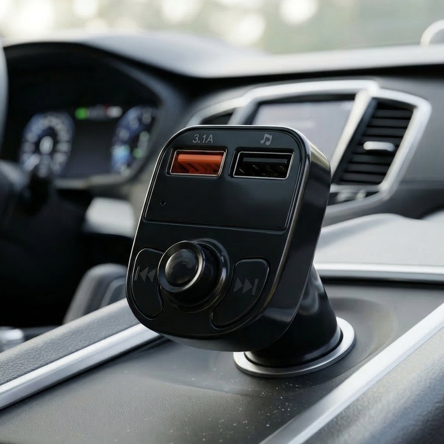 ALVENZA Wireless Car Charger – Dual USB Fast Charging & Handsfree Use