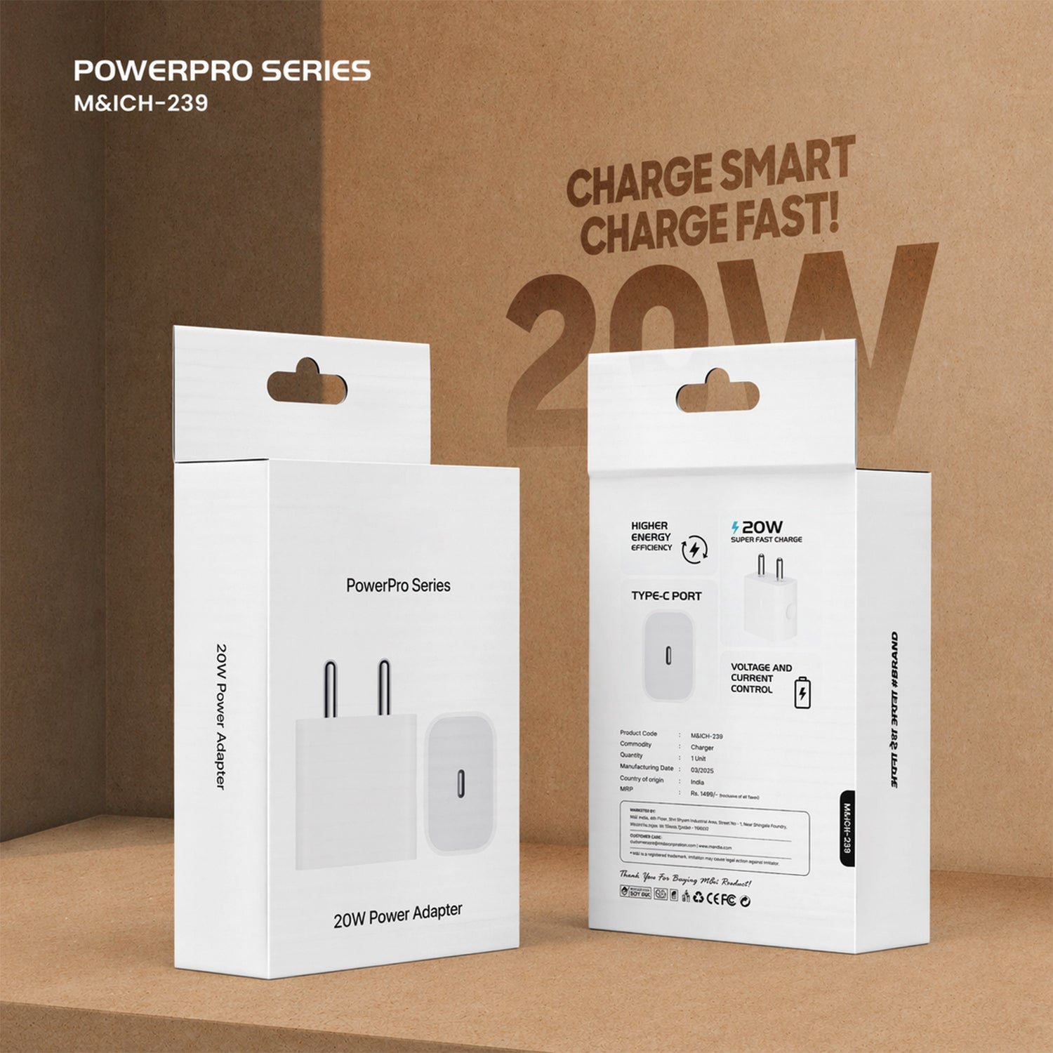 ALVENZA 20W USB-C Fast Charging Adapter – Compact & Safe Power
