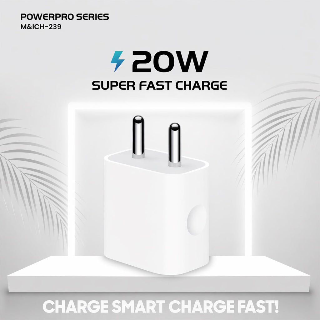 ALVENZA 20W USB-C Fast Charging Adapter – Compact & Safe Power
