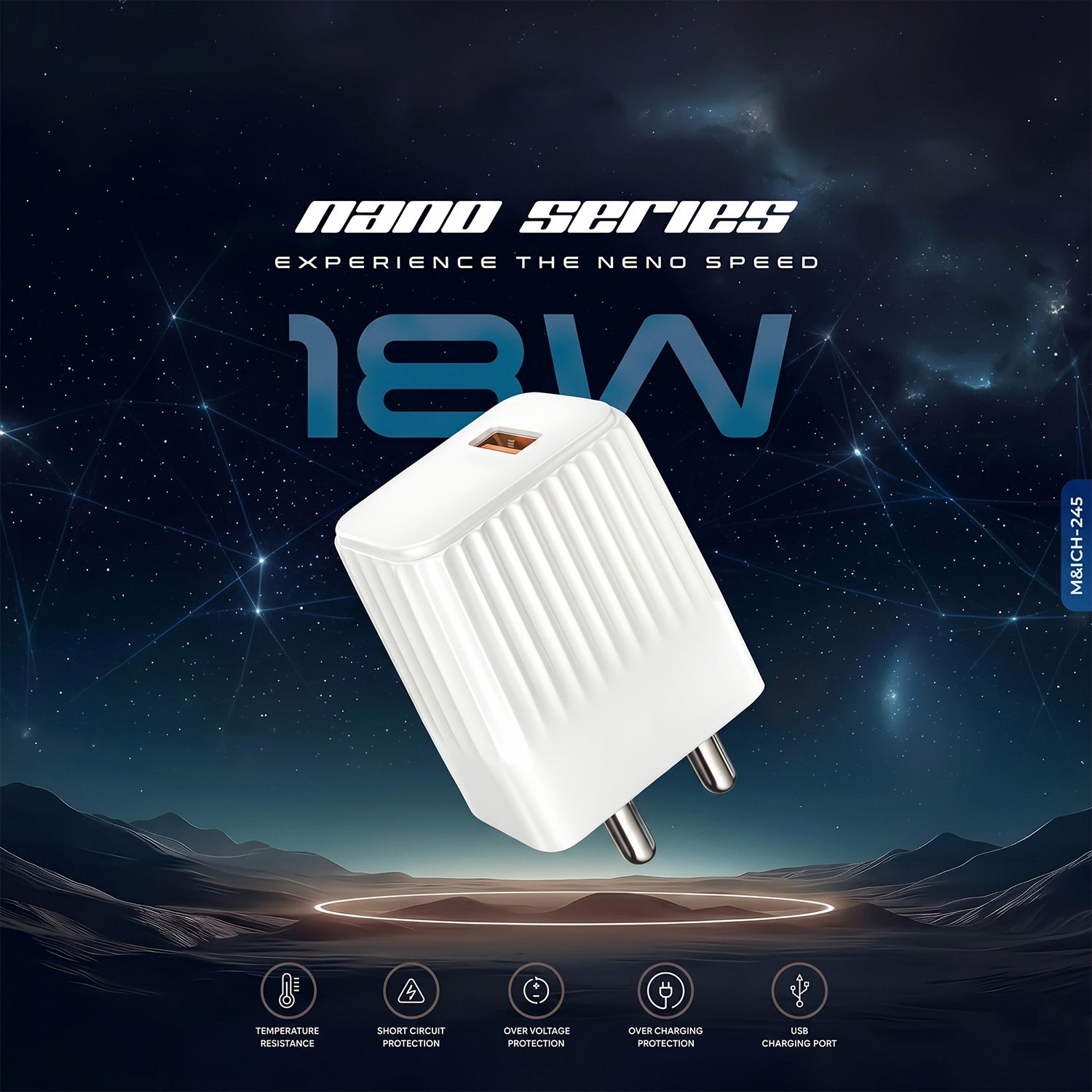 ALVENZA 18W Fast Charging USB Adapter – Includes Type C Cable