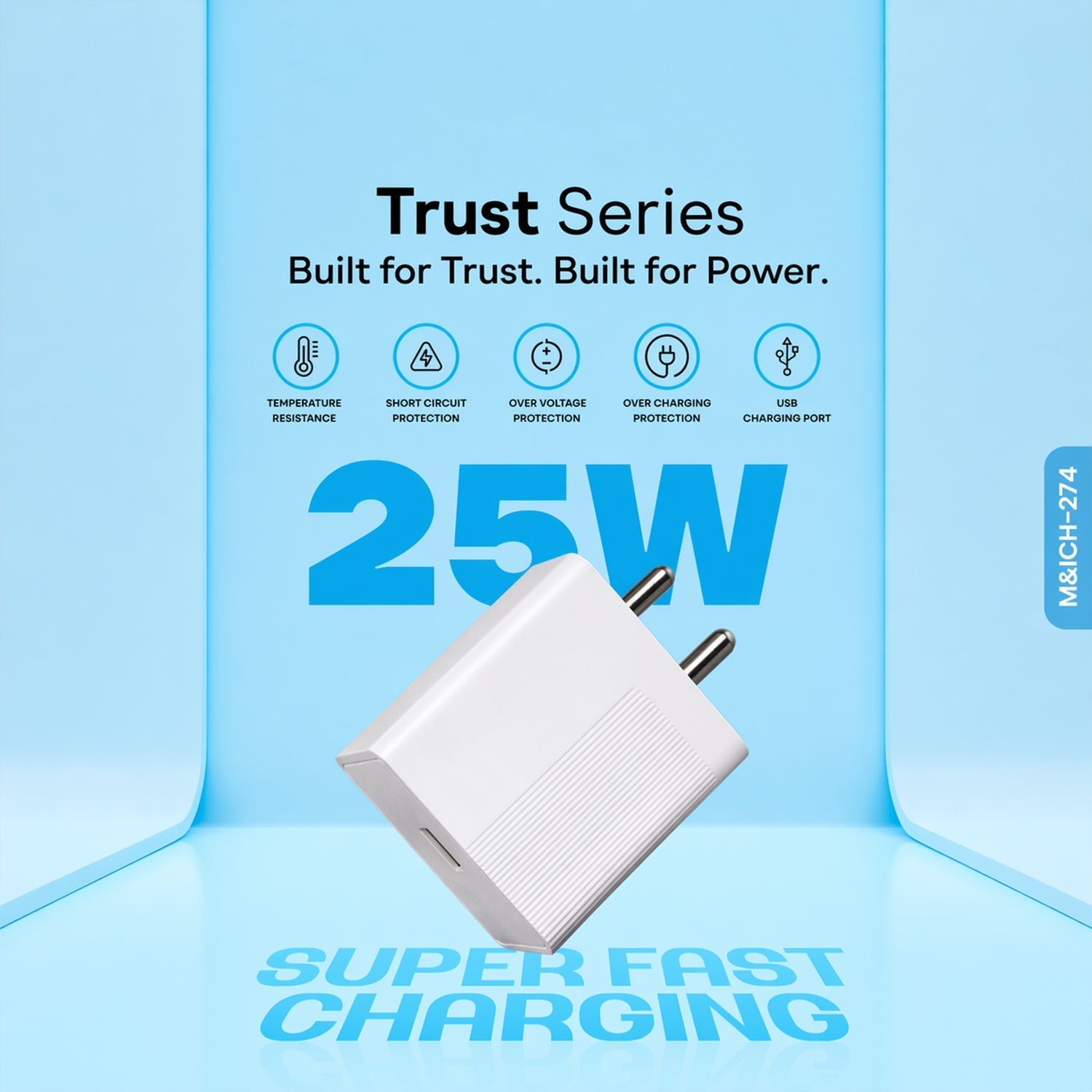 ALVENZA Type-C Wall Charger – Compact & Rapid Charging Solution