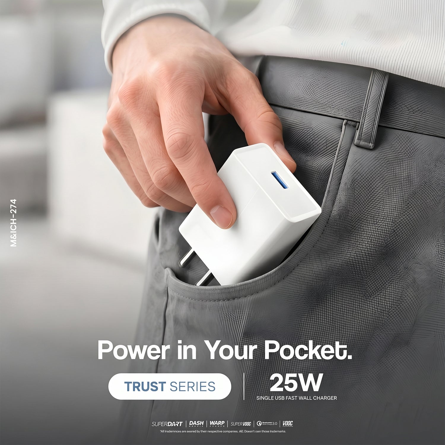 ALVENZA Type-C Wall Charger – Compact & Rapid Charging Solution