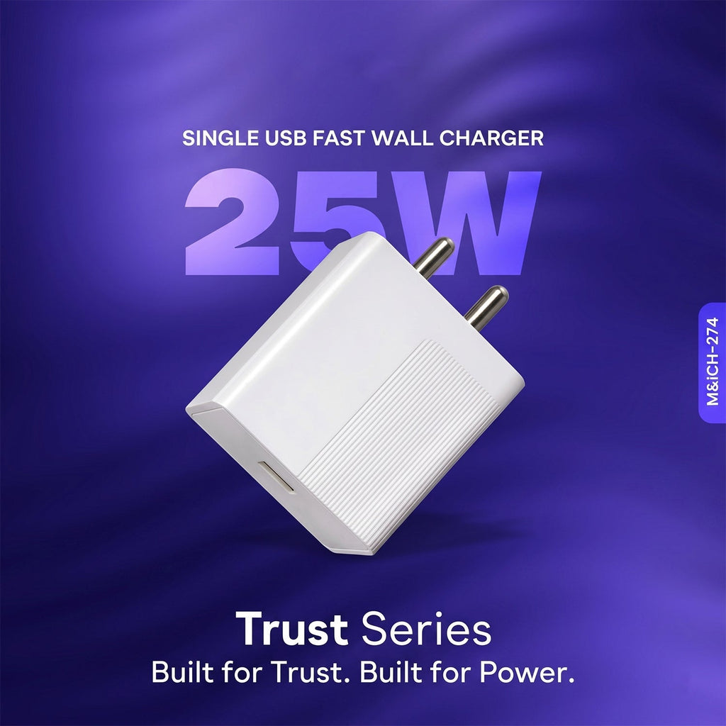 ALVENZA Type-C Wall Charger – Compact & Rapid Charging Solution