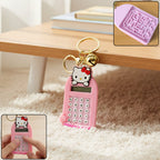 ALVENZA Cartoon Cat Calculator Keychain – Portable Mini Digital Calculator
