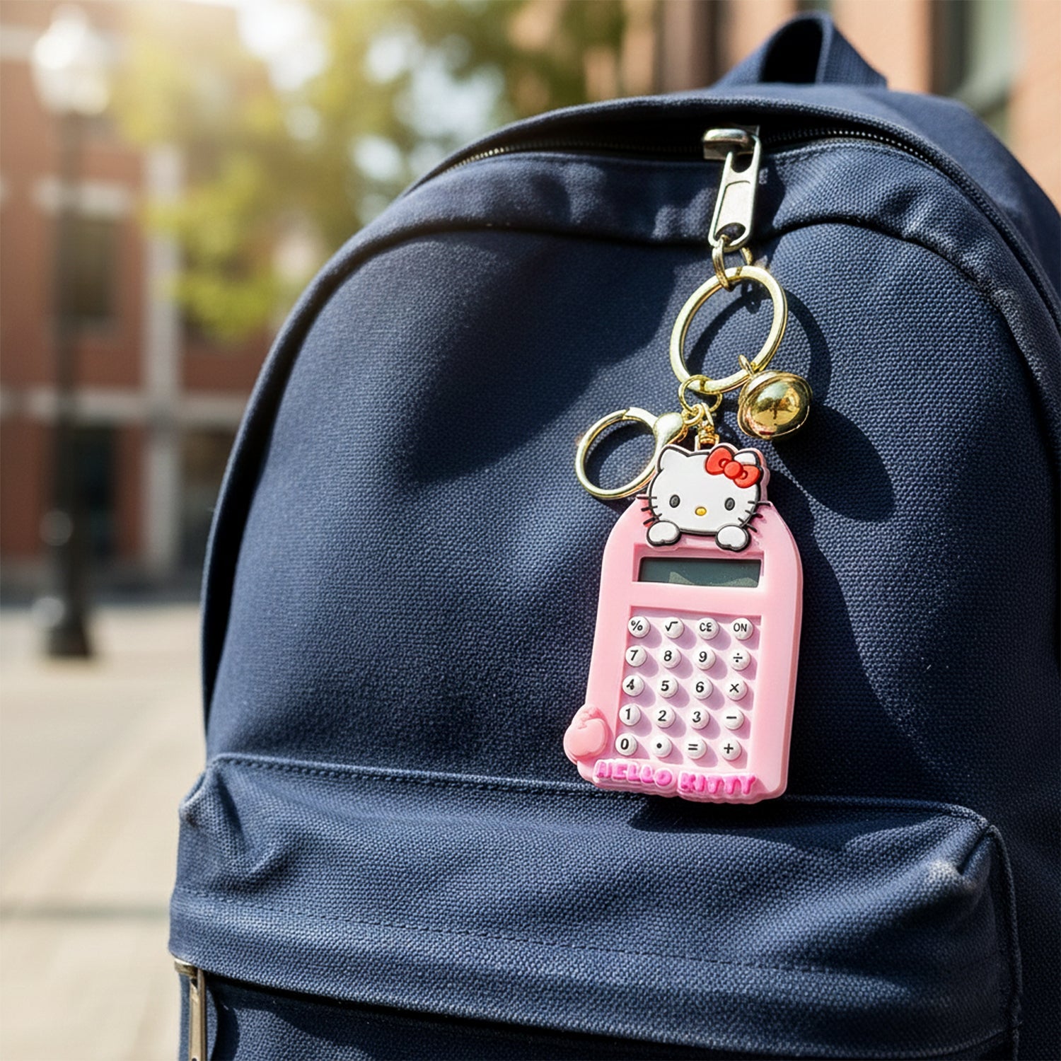 ALVENZA Cartoon Cat Calculator Keychain – Portable Mini Digital Calculator
