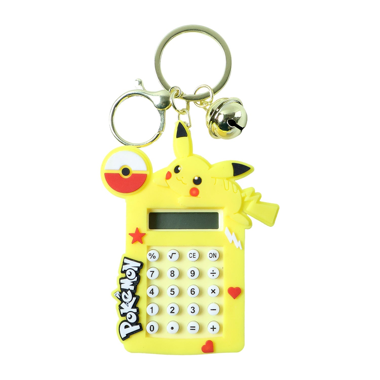ALVENZA Calculator Keychain – Cute Yellow Cartoon Mini Digital Calculator