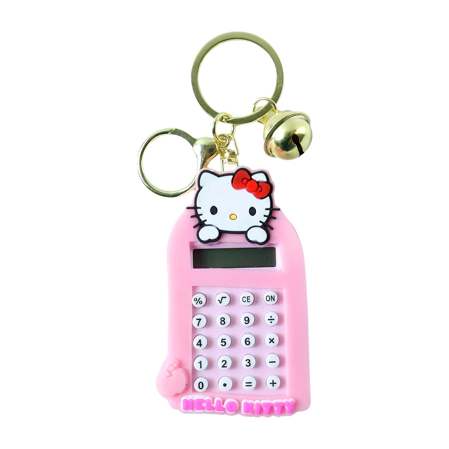ALVENZA Cartoon Cat Calculator Keychain – Portable Mini Digital Calculator