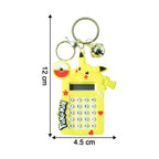 ALVENZA Calculator Keychain – Cute Yellow Cartoon Mini Digital Calculator
