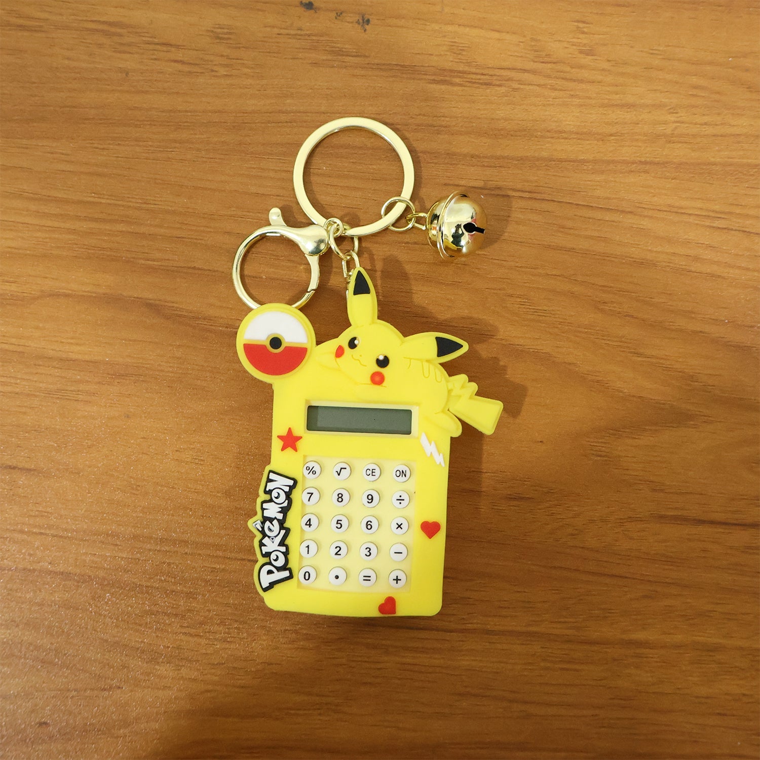ALVENZA Calculator Keychain – Cute Yellow Cartoon Mini Digital Calculator