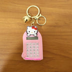 ALVENZA Cartoon Cat Calculator Keychain – Portable Mini Digital Calculator