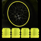 ALVENZA Luminous Tyre Valve Caps – Glow-in-Dark, Universal Fit | RaceVault
