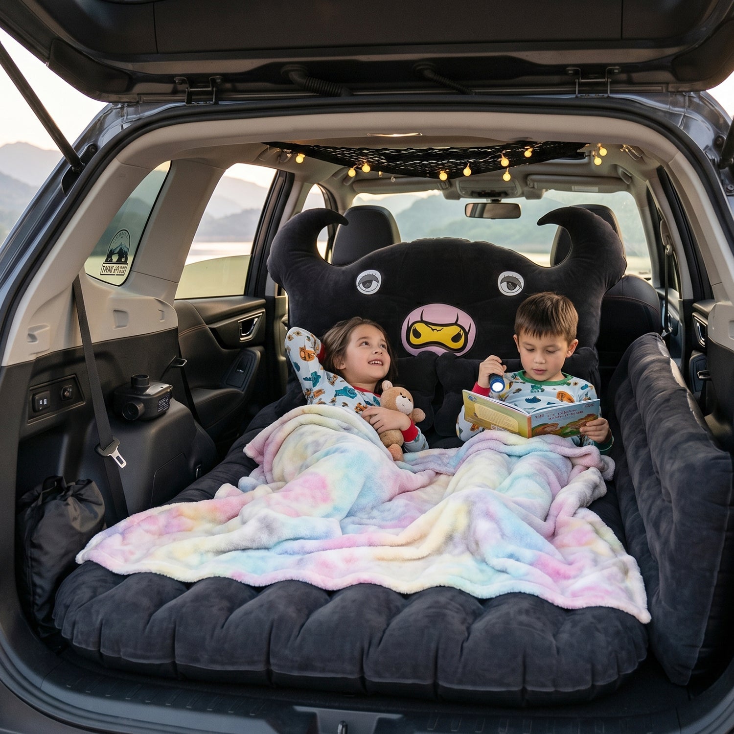 ALVENZA Car Air Mattress Bed Set – Portable Comfort for Travel & Camping, Car Sofa
