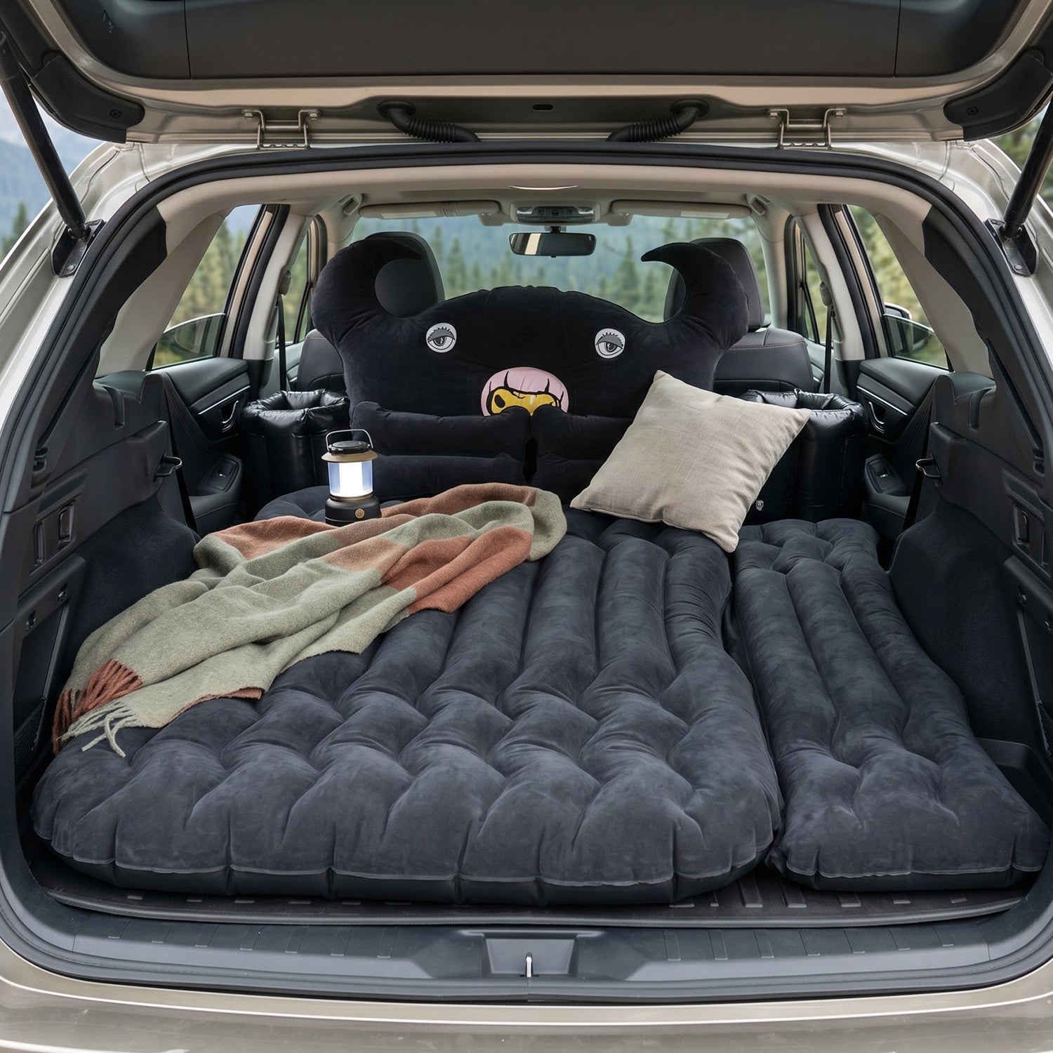 ALVENZA Car Air Mattress Bed Set – Portable Comfort for Travel & Camping, Car Sofa