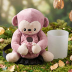ALVENZA Car Trash Can and Tissue Box Holder Cute Plush Monkey Dustbin Organizer (1 Pc)