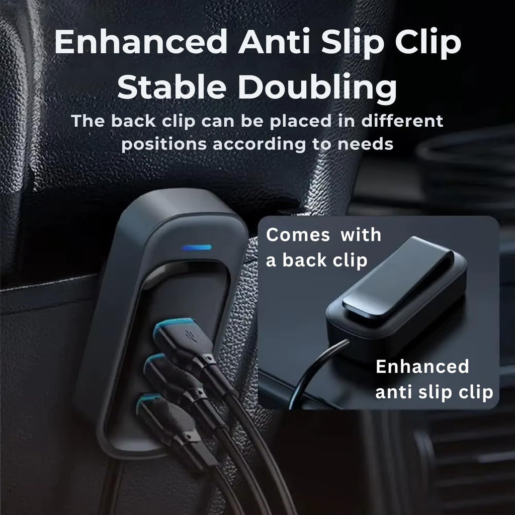 ALVENZA RGB Car USB Charger – Multi-port Fast Charging with LED Light