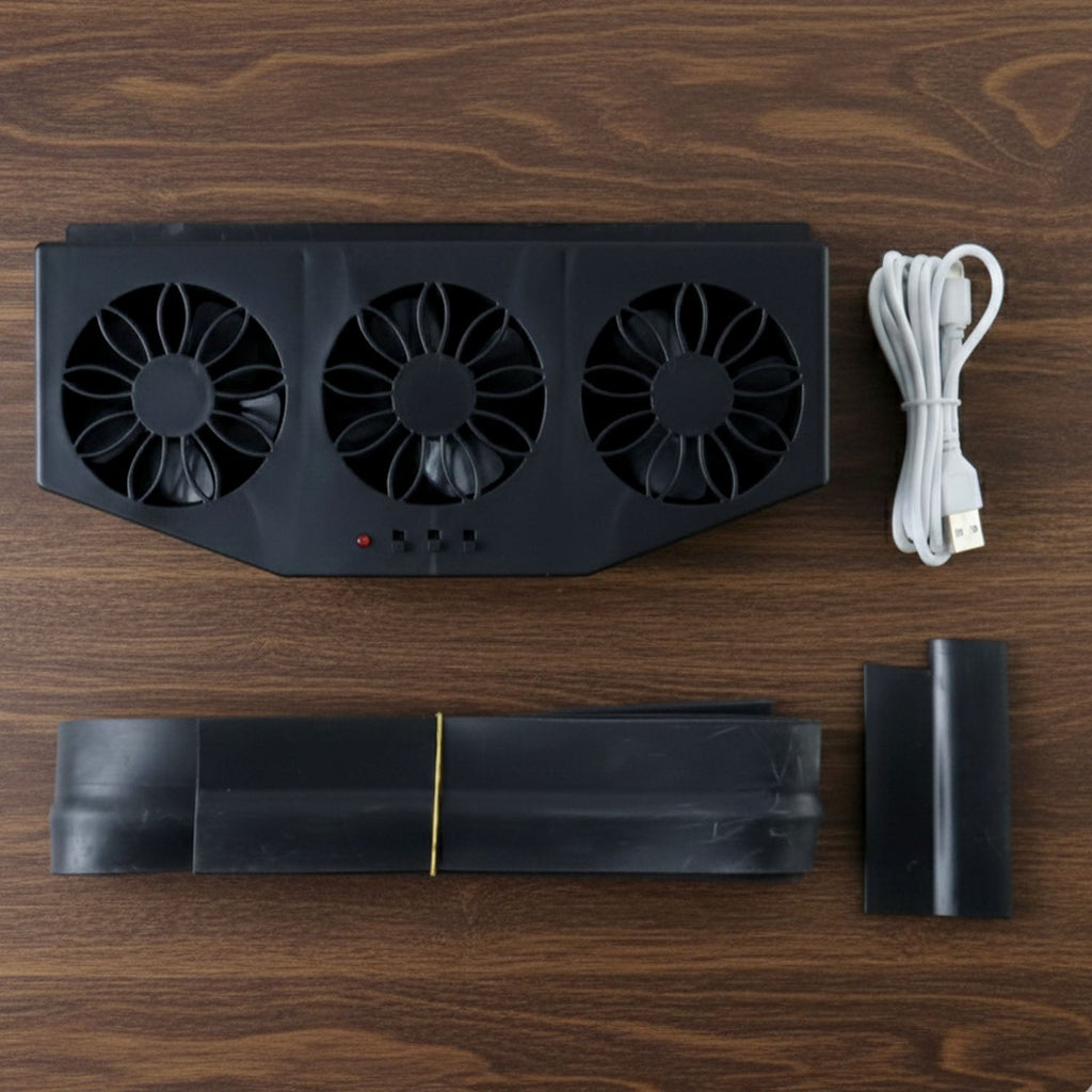 ALVENZA Car Exhaust Ventilation System – Triple Fan Plug & Play Cooling
