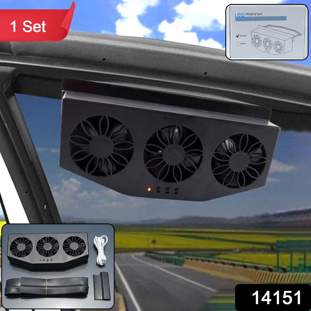 ALVENZA Car Exhaust Ventilation System – Triple Fan Plug & Play Cooling