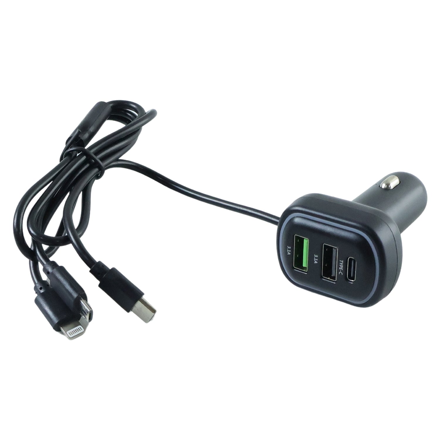 ALVENZA RGB Breathing Light Car USB Charger – Multi Port Fast Charging