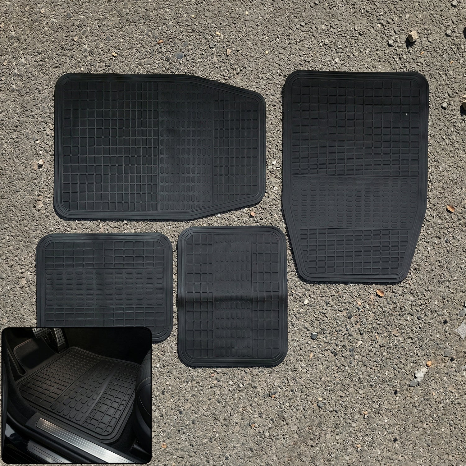 ALVENZA Car Floor Mat Set – Durable Waterproof Protection for All Weather
