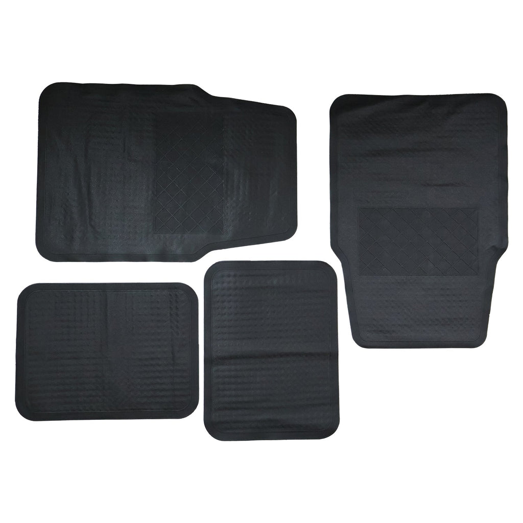 ALVENZA Heavy Duty Anti-Slip Rubber Car Foot Mat Set – Waterproof & Durable