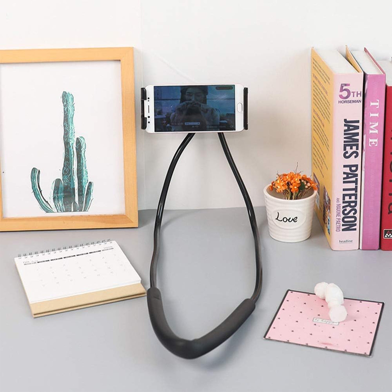 ALVENZA Flexible Neck Phone Holder – 360° Adjustable Lazy Stand | DeoDap