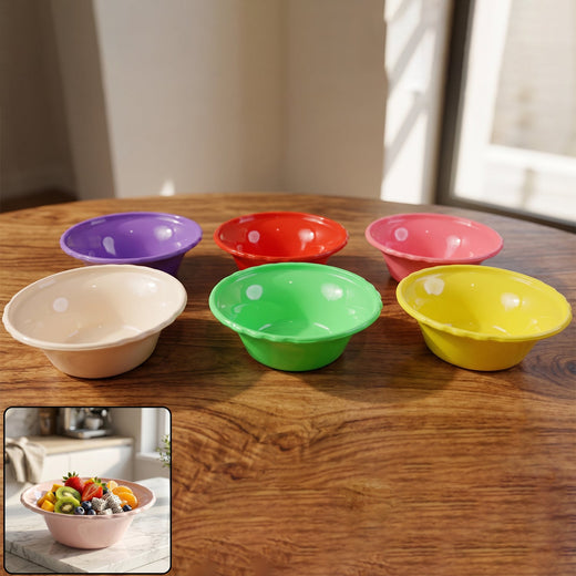 Plastic Serving Bowl Set – Bright, Durable & Unbreakable for Everyday Use