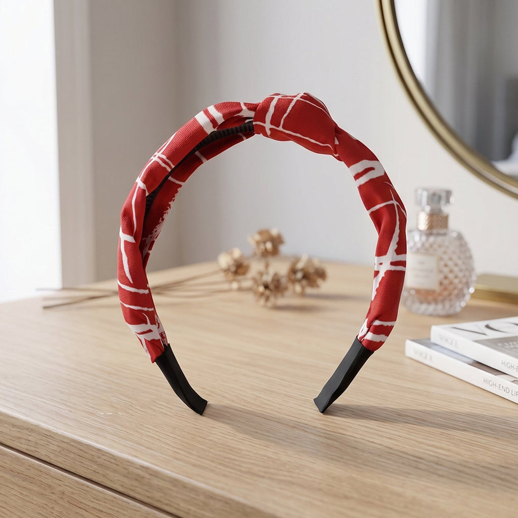 Printed Knot Hairband Stylish & Comfortable for Women - Detail View 7