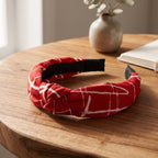 Printed Knot Hairband Stylish & Comfortable for Women - Front View