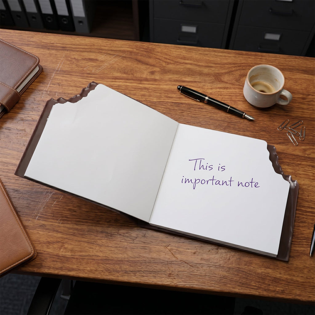 Chocolate-Shaped Notebook Cute Creative Gift for Kids & Adults - Detail View 8