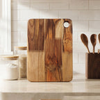 ALVENZA Wooden Chopping Board and Cutting Board for Kitchen 10 x 14 Inch (1...