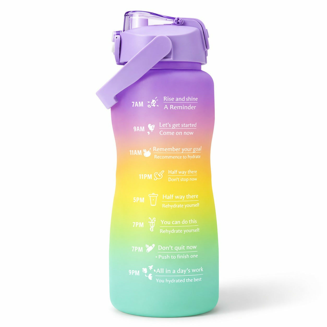 ALVENZA Motivational Water Bottle – Handy Time Marker & Leakproof Design