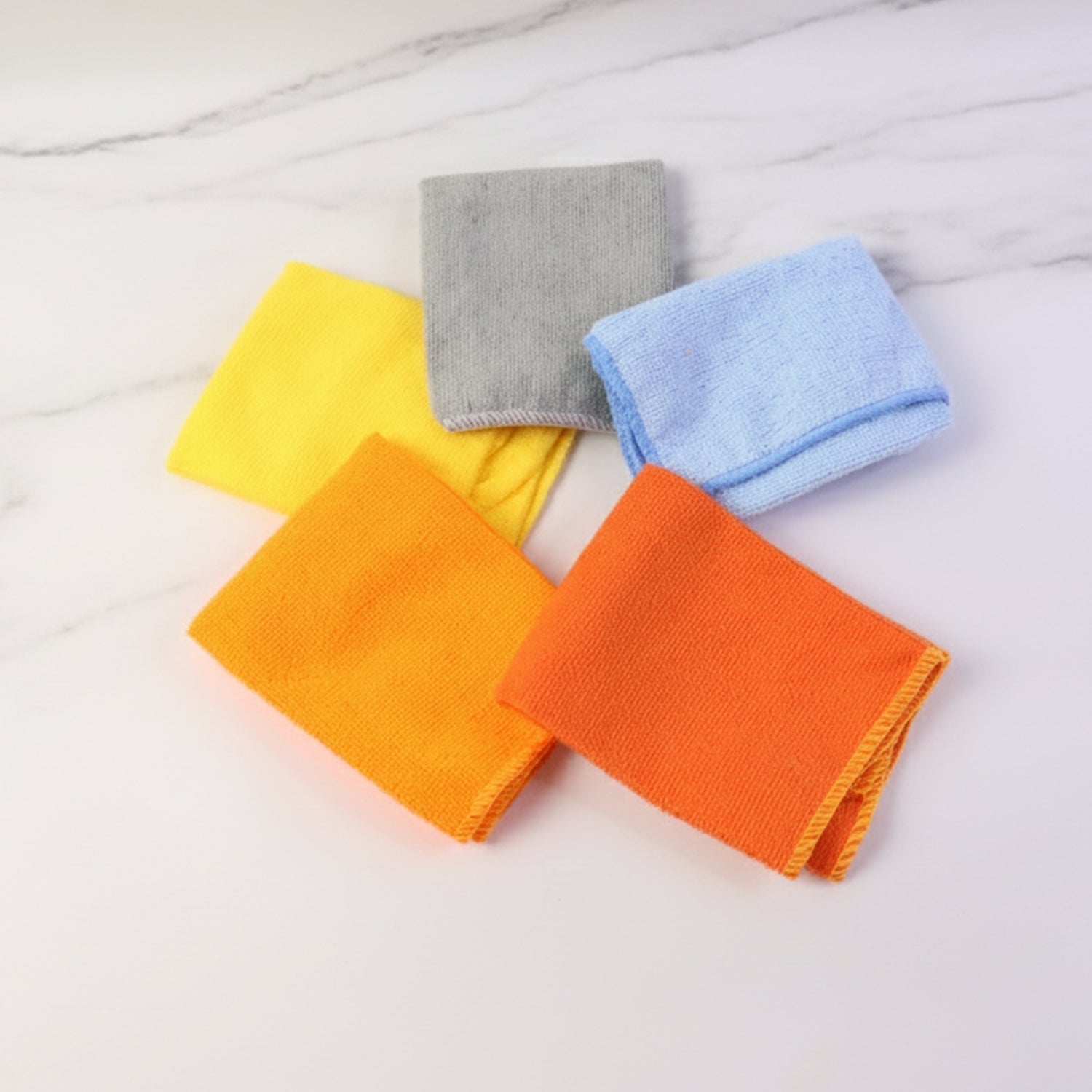 ALVENZA Microfiber Cleaning Cloth Set – Soft & Lint-Free 5pcs 30x30cm