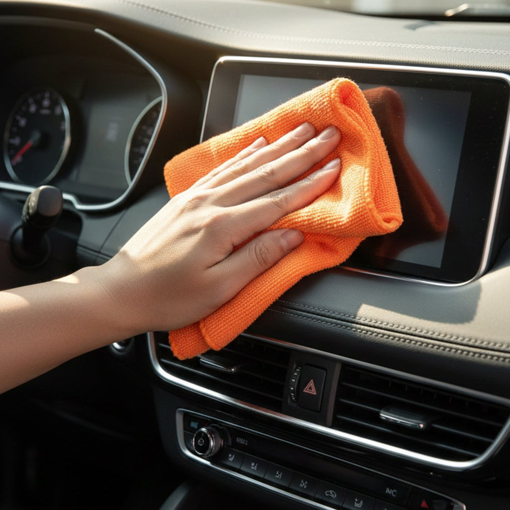 ALVENZA Microfiber Cleaning Cloth Set – Soft & Lint-Free 5pcs 30x30cm