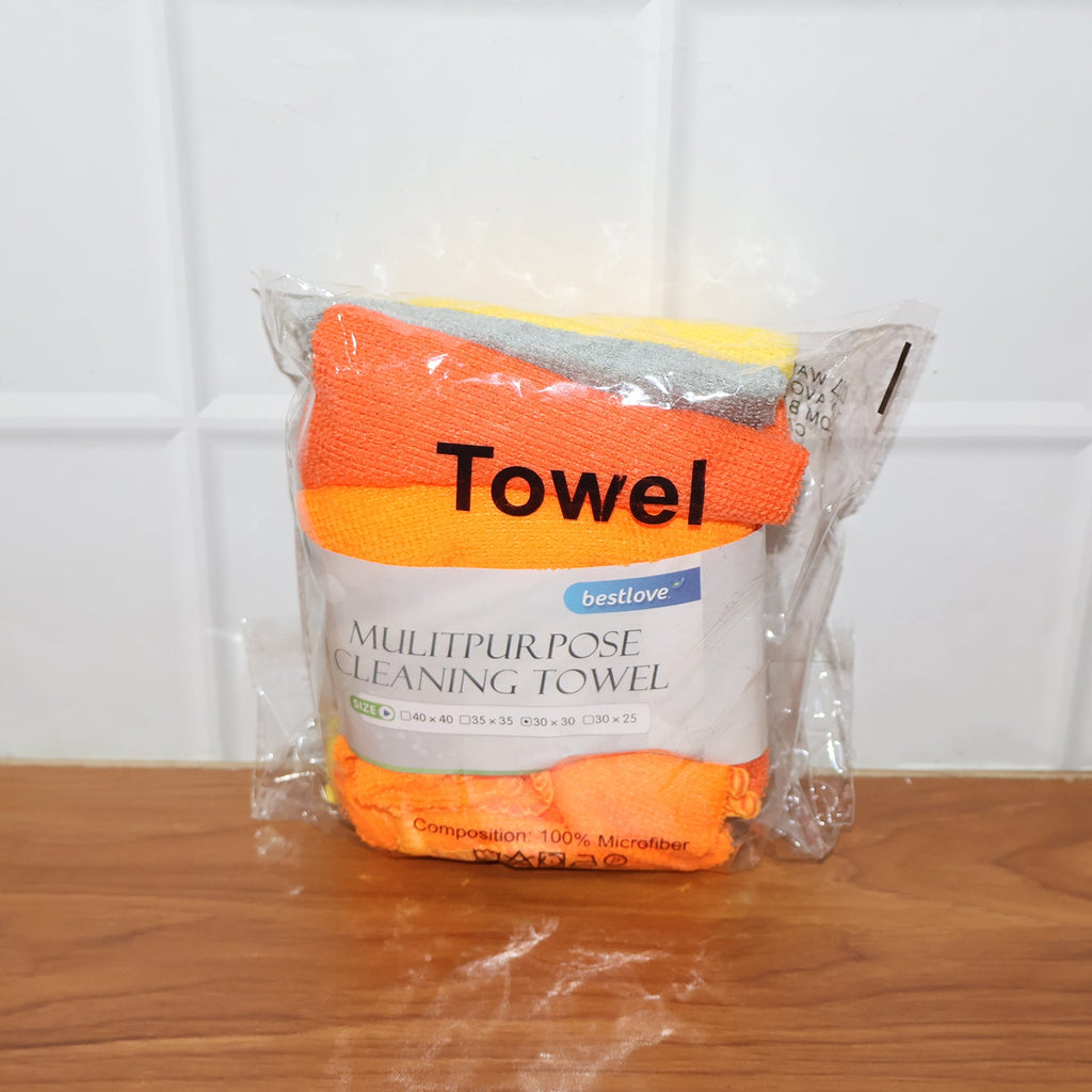 ALVENZA Microfiber Cleaning Cloth Set – Soft & Lint-Free 5pcs 30x30cm