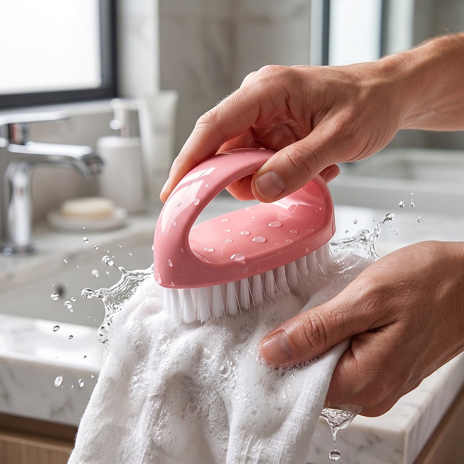 Heavy-Duty Multi-Purpose Cleaning Brush Ergonomic & Durable - Side View