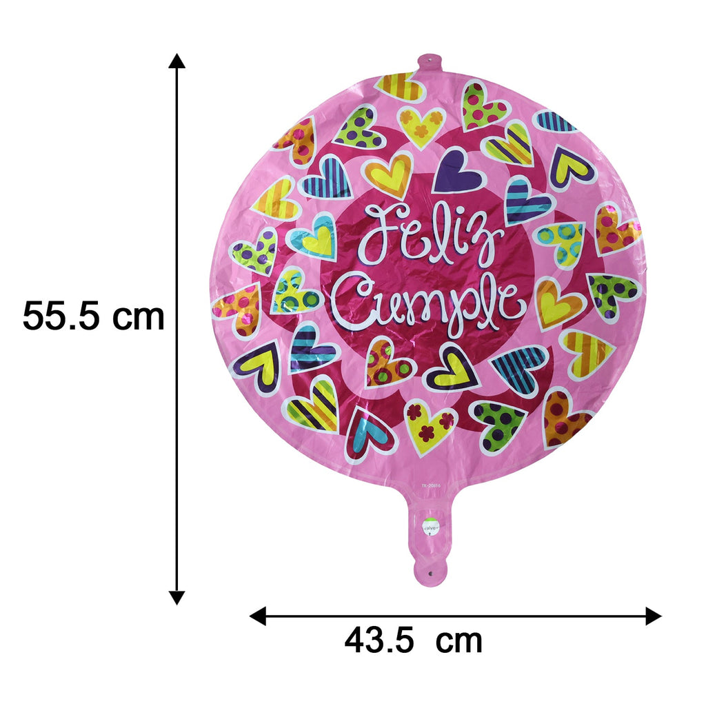 Feliz Cumple Foil Balloon Bright Colorful Birthday Decor - Detail View 6